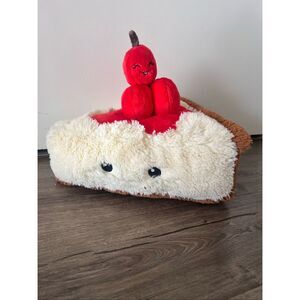 Squishable retired RARE 15” comfort foods plush cherry cheesecake pie with tags